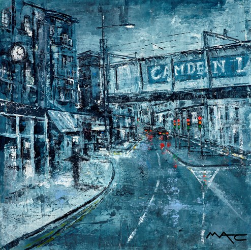 My Favourite Place, Camden Market , London by Mark Curryer - Original Mixed Media on Board